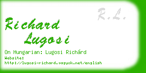 richard lugosi business card